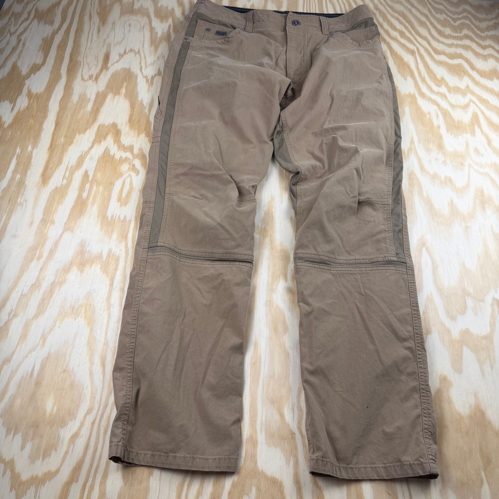 Kuhl Radikl Pants Mens 34x32 Brown Hiking Gorp Stretch Stealth Pockets